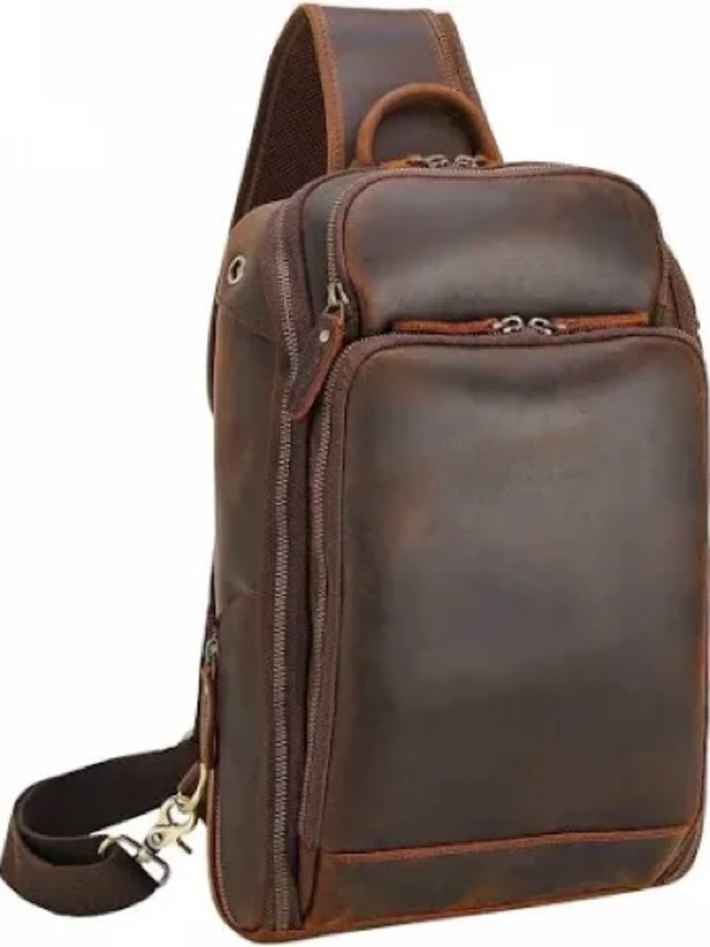 Polare Modern Style Sling Shoulder Bag Men’s Travel/Hiking Daypack with Fu